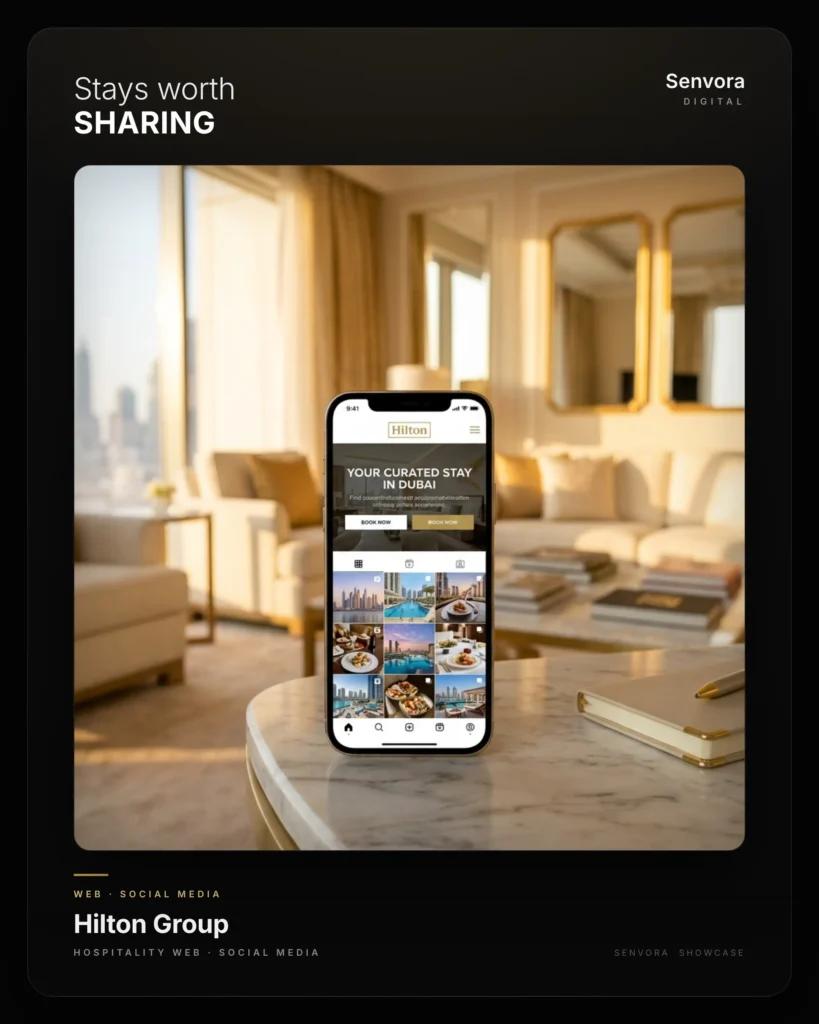 Hilton Group — Hospitality Web Design & Social Media Service Dubai